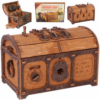 Foto 1 | Foto 1 | Cofre del Tesoro de Madera Wooden.City  Rompecabezas Steampunk de Nivel Difícil para Adultos - Venta Internacional