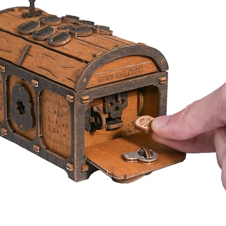 Foto 6 | Foto 6 | Cofre del Tesoro de Madera Wooden.City  Rompecabezas Steampunk de Nivel Difícil para Adultos - Venta Internacional