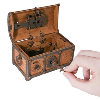 Foto 7 | Foto 7 | Cofre del Tesoro de Madera Wooden.City  Rompecabezas Steampunk de Nivel Difícil para Adultos - Venta Internacional