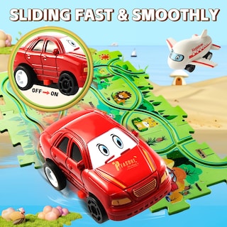 Foto 7 | Foto 7 | Juego de Pistas de Rompecabezas para Coche Eléctrico para Niños de 3 a 4 Años - Venta Internacional