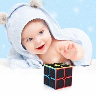 Foto 6 | Foto 6 | Cubo Puzzle Toy D-fantix de Fibra de Carbono 2x2 Speed Cube para Niños - Venta Internacional
