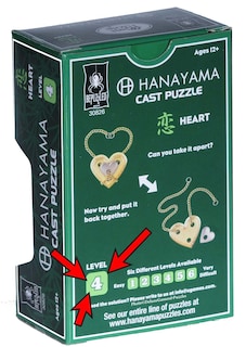 Foto 5 | Foto 5 | Rompecabezas Bepuzzled Heart Hanayama de Metal Fundido Nivel 4 - Venta Internacional