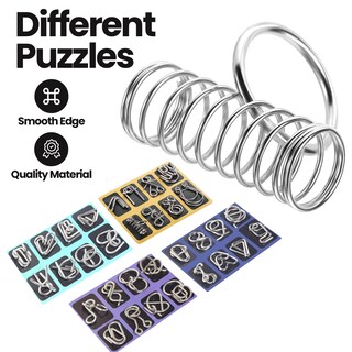 Foto 3 | Foto 3 | Juego de Rompecabezas Brain Teaser Tuanse 70 Piezas de Madera Y Metal - Venta Internacional