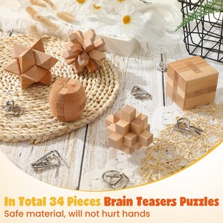 Foto 7 | Foto 7 | Puzzles Brain Teaser Tuanse 34 Unidades para Niños Y Adultos - Venta Internacional