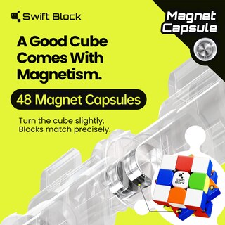 Foto 2 | Foto 2 | Speed Cube Swift Block 355s Gan Magnético 3 X 3 Pulgadas Sin Adhesivo - Venta Internacional