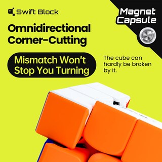Foto 5 | Foto 5 | Speed Cube Swift Block 355s Gan Magnético 3 X 3 Pulgadas Sin Adhesivo - Venta Internacional