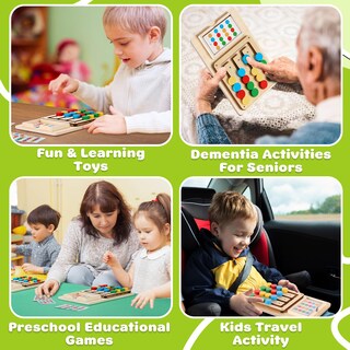 Foto 7 | Foto 7 | Juguete De Rompecabezas V-opitos A Juego De Colores Para Niños De 3 A 8 Años - Venta Internacional