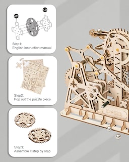 Foto 5 | Foto 5 | Puzle De Madera 3d Rokr Fortress Modelo Diy Juguete De Montaje Para Mayores De 14 Años - Venta Internacional