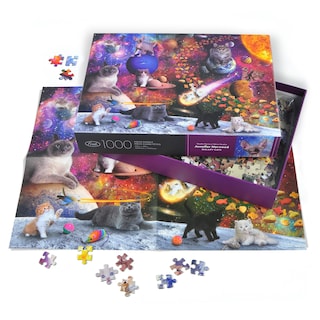 Foto 6 | Foto 6 | Puzzle Genuine Fred Galaxy Cats de Jennifer Norwood 1000 Unidades - Venta Internacional
