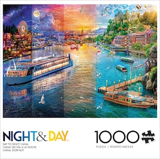 Foto 3 | Foto 3 | Rompecabezas Buffalo Games Day To Night Canal 1000 Piezas - Venta Internacional