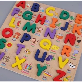 Foto 2 | Foto 2 | Rompecabezas De Juguete Para Romper Madera, Abecedario Didáctico Para Niños - Venta Internacional.