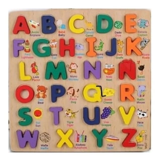 Foto 3 | Foto 3 | Rompecabezas De Juguete Para Romper Madera, Abecedario Didáctico Para Niños - Venta Internacional.