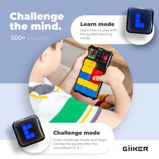 Foto 5 | Foto 5 | Juego De Rompecabezas Giiker Super Slide 500+ Challenges Para Niños Lavender - Venta Internacional.