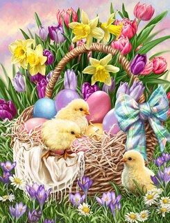 Foto 1 | Foto 1 | Rompecabezas Springbok Basketful Of Spring 500 Piezas - Venta Internacional