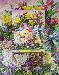 Foto 3 | Foto 3 | Rompecabezas Springbok Basketful Of Spring 500 Piezas - Venta Internacional