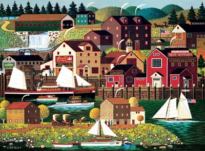 Foto 1 | Foto 1 | Rompecabezas Buffalo Games Charles Wysocki The Cambridge 1000p - Venta Internacional