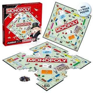 Foto 4 | Foto 4 | Puzzle Top Trumps Monopoly Classic 1000 Piezas - Venta Internacional