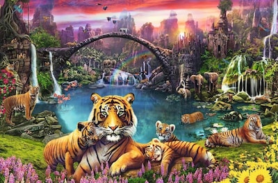 Foto 2 | Foto 2 | Rompecabezas Ravensburger Tigers In Paradise 3000 Piezas - Venta Internacional.