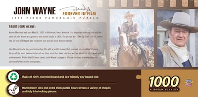 Foto 3 | Foto 3 | Rompecabezas Masterpieces De John Wayne Forever In Film, 1000 Unidades - Venta Internacional.
