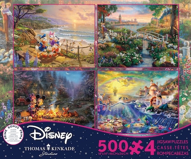 Foto 1 | Foto 1 | Rompecabezas Ceaco 4 En 1 Thomas Kinkade Disney Dreams - Venta Internacional.