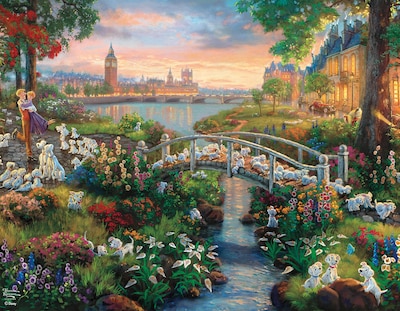 Foto 3 | Foto 3 | Rompecabezas Ceaco 4 En 1 Thomas Kinkade Disney Dreams - Venta Internacional.