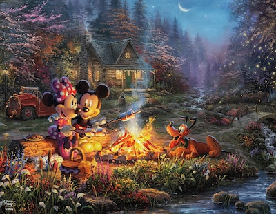 Foto 4 | Foto 4 | Rompecabezas Ceaco 4 En 1 Thomas Kinkade Disney Dreams - Venta Internacional.