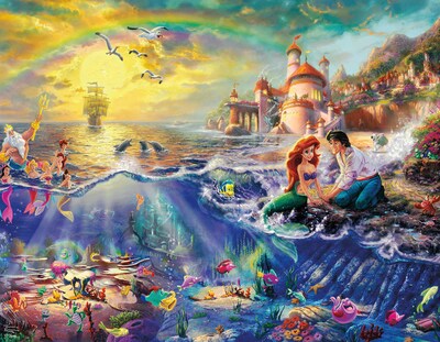 Foto 5 | Foto 5 | Rompecabezas Ceaco 4 En 1 Thomas Kinkade Disney Dreams - Venta Internacional.