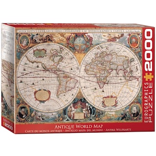 Foto 1 | Foto 1 | Rompecabezas Eurographics Con El Mapa Antiguo Del Mundo, 2000 Piezas - Venta Internacional.