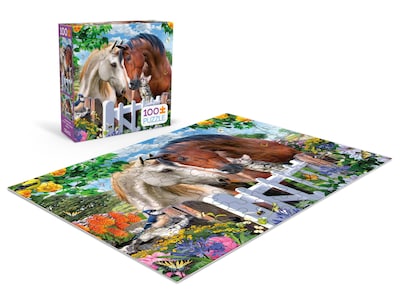 Foto 5 | Foto 5 | Rompecabezas Ceaco Howard Robinson Garden Gate Friends, 100 Unidades - Venta Internacional.