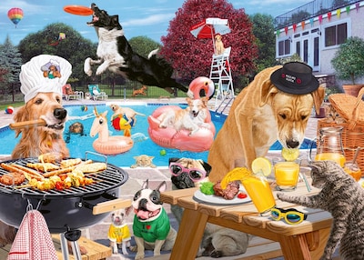 Foto 1 | Foto 1 | Rompecabezas Ravensburger Dog Days Of Summer 1000 Piezas - Venta Internacional.
