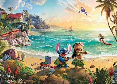 Foto 1 | Foto 1 | Rompecabezas Ceaco Thomas Kinkade Disney Lilo And Stitch 1000 Unidades - Venta Internacional.