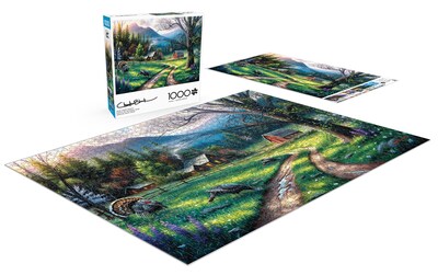Foto 4 | Foto 4 | Rompecabezas Buffalo Games Charles Black Bear Creek Ranch 1000 Piezas - Venta Internacional.