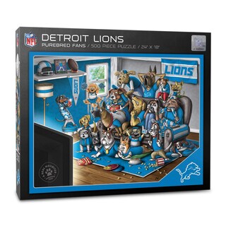 Foto 1 | Foto 1 | Puzzle Youthefan, Fanáticos De Raza Pura De Los Detroit Lions, 500 Piezas - Venta Internacional.