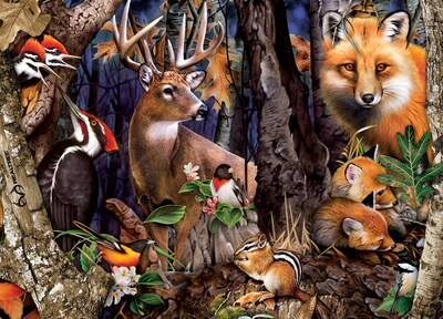 Foto 2 | Foto 2 | Rompecabezas Masterpieces Forest Gathering 1000 Piezas - Venta Internacional.