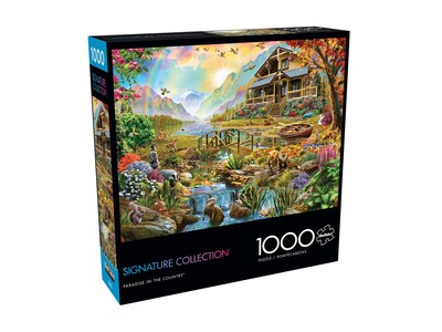 Foto 3 | Foto 3 | Rompecabezas Buffalo Games Paradise In The Country 1000 Piezas - Venta Internacional.
