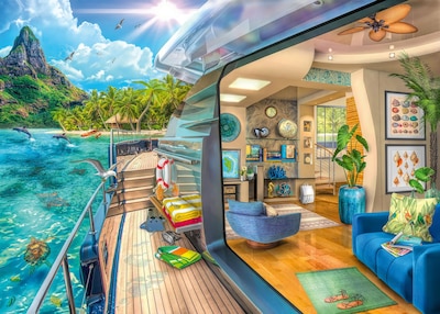 Foto 1 | Foto 1 | Rompecabezas Ravensburger Tropical Island Charter 1000 Piezas - Venta Internacional.