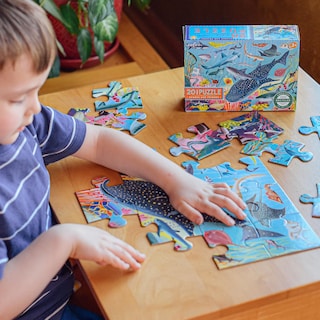 Foto 5 | Foto 5 | Puzle Eeboo Sharks & Friends, 20 Piezas, Para Niños De Más De 3 Años - Venta Internacional.