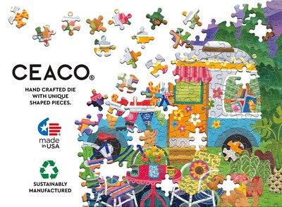 Foto 4 | Foto 4 | Rompecabezas Ceaco Happy Camper Mountain Camper 300 Piezas - Venta Internacional.