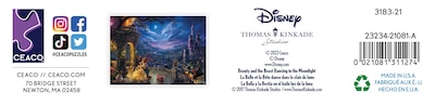 Foto 4 | Foto 4 | Rompecabezas Ceaco Thomas Kinkade Disney La Bella Y La Bestia - Venta Internacional.