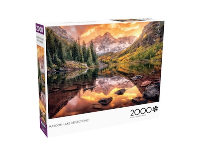 Foto 3 | Foto 3 | Rompecabezas Buffalo Games Joshua Snow Maroon Lake 2000 Piezas - Venta Internacional.