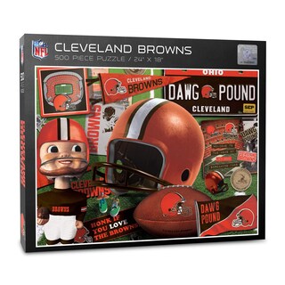 Foto 1 | Foto 1 | Puzzle Youthefan Nfl Cleveland Browns Retro De 500 Piezas - Venta Internacional.