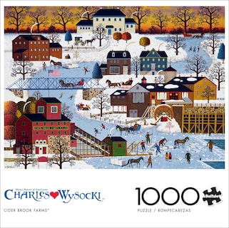 Foto 2 | Foto 2 | Rompecabezas Buffalo Games Charles Wysocki Cider Brook, 1000 Unidades - Venta Internacional.