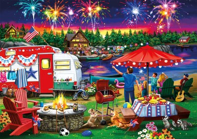 Foto 1 | Foto 1 | Rompecabezas Buffalo Games Fourth By The Lake, 500 Piezas - Venta Internacional.