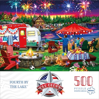 Foto 2 | Foto 2 | Rompecabezas Buffalo Games Fourth By The Lake, 500 Piezas - Venta Internacional.