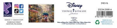 Foto 7 | Foto 7 | Rompecabezas Ceaco Thomas Kinkade Disney Mickey & Minnie - Venta Internacional.