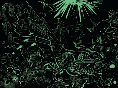Foto 2 | Foto 2 | Rompecabezas Ceaco Undersea Glow De 750 Piezas Con Brillo En La Oscuridad - Venta Internacional.