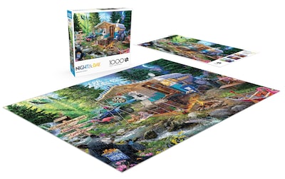 Foto 4 | Foto 4 | Rompecabezas Buffalo Games Mountain Retreat 1000 Piezas - Venta Internacional.