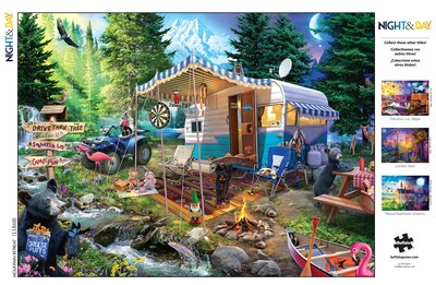 Foto 5 | Foto 5 | Rompecabezas Buffalo Games Mountain Retreat 1000 Piezas - Venta Internacional.