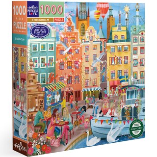 Foto 1 | Foto 1 | Puzzle Eboo Piece & Love: Estocolmo 1000 Piezas - Venta Internacional.