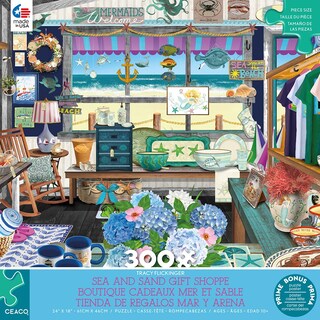 Foto 2 | Foto 2 | Rompecabezas Ceaco Tracy Flickinger Sea & Sand Gift Shoppe, 300 Unidades - Venta Internacional.